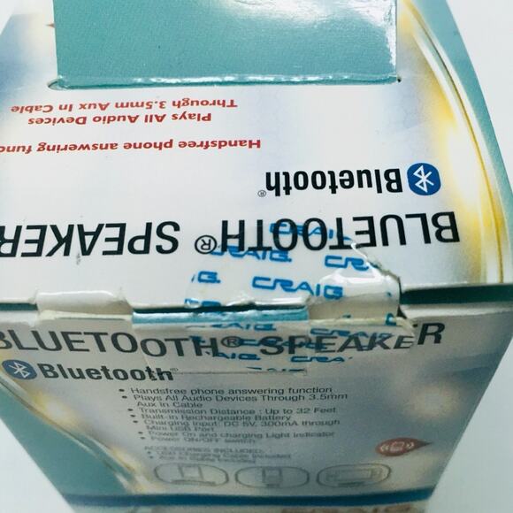 CRAIG CMA3568BL Portable Speaker with Bluetooth, Blue - Picture 5 of 7